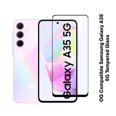Tempered Glass Screen Protector for Samsung Galaxy A35 5G | Full HD Clarity | Edge-to-Edge Coverage | Easy Installation Kit